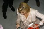 Frankfurt 21 juni 2006
Nederland tegen argentinie op de wk voetbal 2006 in duitsland.
Prinses Maxima  met Q tec gsm