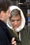 New York, 22 januari 2000
Prins willem Alexander samen met Maxima na afloop van een diner samen met een beveiligingsbeambte
Rest. CIPRIANI Downtown