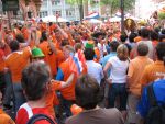 Frankfurt, 21 Juni 2006 WK 2006  WK Voetbal 2006
Nederland-Argentinie, eindstand 0-0
Veel supporters voor aanvang van de wedstrijd