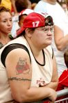 Eindhoven, 31 Juli 2006
Jaarlijkse Open Dag bij PSV met 27.000 toeschouwers
PSV Supportster met tatoeage