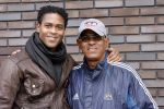Amsterdam 2 juni 2006
Justin Kluivert op training bij de ajax jeugd. Justin is gescout door AJAX. Papa Patrick en moeder Angela waren natuurlijk bij de eerste training.  Patrick met zijn vader
Peter Smulders bv