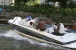Amsterdam, 12 Juli 2006 Amsterdamse grachten.
Patrick Kluivert met zijn kinderen en familie en vrienden niet voetballend in Valencia maar varend op een speed boot