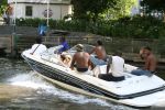 Amsterdam, 12 Juli 2006 Amsterdamse grachten.
Patrick Kluivert met zijn kinderen en familie en vrienden niet voetballend in Valencia maar varend op een speed boot