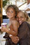 Ibiza 27 juli 2006
Patty Brard  en Justin Kluivert  op Ibiza.
