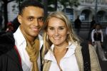 Amsterdam 20 augustus 2006
Premiere Step Up in pathe City in Amsterdam.
Peggy Vrijens met haar vriend Hamid.