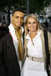 Amsterdam 20 augustus 2006
Premiere Step Up in pathe City in Amsterdam.
Peggy Vrijens met haar vriend Hamid.