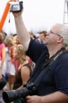 Bloemendaag 22 juli 2006
Optreden Hudson 5 met als zanger Chris Zegers bij Woodstock.
Peter Pijlman met videocamera