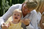Tavarnelle 6 juli 2006
Koningin Beatrix met Prinses Maxima Prins Willem Alexander Amalia en Alexia tijdens fotomoment op vakantie.
