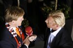 Frankfurt 21 juni 2006
Nederland tegen Argentinie tijdens de wk 2006 in duitsland.
Prins Willem Alexander en Boris becker