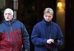 New York, 22 januari 2000
Prins willem Alexander samen met Maxima na afloop van een diner samen met een beveiligingsbeambte
Rest. CIPRIANI Downtown