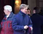 New York, 22 januari 2000
Prins willem Alexander samen met Maxima na afloop van een diner samen met een beveiligingsbeambte
Rest. CIPRIANI Downtown