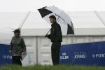 Zandvoort, 10 Augustus 2006
Dutch KLM Open Golf 2006
Voor de eerste maal tussen de professionals, amateur NK Matchplay 2006, Reinier Saxton op de eerste tee met een geweldige stortbui