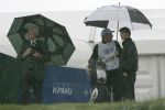 Zandvoort, 10 Augustus 2006
Dutch KLM Open Golf 2006
Voor de eerste maal tussen de professionals, amateur NK Matchplay 2006, Reinier Saxton op de eerste tee met een geweldige stortbui