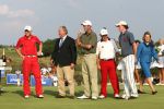 Zandvoort, 10 augustus 2006
KLM Dutch open golf 2006 Op de Kennemer golfclub
Robbie v Erven Dorens met de winnaars