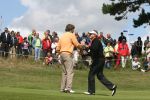 Zandvoort, 10 Augustus 2006
Dutch KLM Open Golf 2006 Kennemer golfclub
Robert Jan Derksen samen met Colin Montgomerie