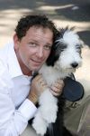 Amsterdam 16 juli 2006
OPening honden spa in het hilton hotel
Robert Leroy  met hond.