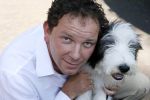 Amsterdam 16 juli 2006
OPening honden spa in het hilton hotel
Robert Leroy  met hond.