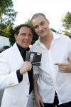 Hoofddorp 28 juni 2006
CD presentatie Robert Leroy in Claus Party house.
Robert en Lange Frans
Peter Smulders bv