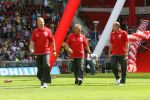 Eindhoven, 31 Juli 2006
Jaarlijkse Open Dag bij PSV met 27.000 toeschouwers
Ronald Koeman met zijn assistenten Tonny Bruins Slot en Jan Wouters