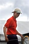 Zandvoort, 10 augustus 2006
KLM Dutch Golf Open 2006 Kennemer golfclub
Rutger Buschow van de Eindhovensche Golfclub die mee mocht doen omdat hij een 2e plaats had veroverd tijdens het NK Strokeplay Heren 2006 op Houtrak achter Tim Sluiter