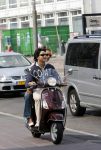 Amsterdam 5 augustus 2006
Sander Lusink met zijn vriendin op vespa scooter