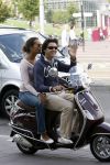 Amsterdam 5 augustus 2006
Sander Lusink met zijn vriendin op vespa scooter