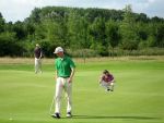 Halfweg, 5 Augustus 2006
Tweede ronde NK Strokeplay Heren op golfbaan 
Sander v duijn met op achtergrond Wouter de Vries en Tim Sluiter