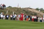 Zandvoort, 13 Augustus 2006 Dutch KLM Open Golf 2006
Kennemer Golfclub
Winnaar Simon Dyson uit Engeland maakt zijn perfecte aproach in de playoff op hole 18