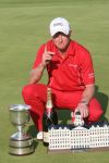 Zandvoort, 13 Augustus 2006 Dutch KLM Open Golf 2006
Winnaar Simon Dyson uit Engeland