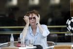 Amsterdam 23 juli 2006
Sylvia Kristel op terras bij cafe pleinzicht