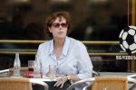 Amsterdam 23 juli 2006
Sylvia Kristel op terras bij cafe pleinzicht