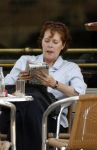 Amsterdam 23 juli 2006
Sylvia Kristel op terras bij cafe pleinzicht