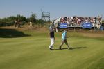 Zandvoort, 13 Augustus 2006
Finaledag Dutch KLM Open golf 2006
Tim Sluiter ( Beste amateur ) met zijn caddy