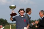Zandvoort, 13 Augustus 2006
Finaledag Dutch KLM Open golf 2006
Tim Sluiter ( Beste amateur ) met Robbie v Erven Dorens