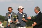 Zandvoort, 13 Augustus 2006
Finaledag Dutch KLM Open golf 2006
Tim Sluiter ( Beste amateur ) met Robbie v Erven Dorens