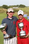 Zandvoort, 13 Augustus 2006
Finaledag Dutch KLM Open golf 2006
Tim Sluiter ( Beste amateur ) met Simon Dyson
