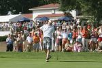 Molenschot, 22 Juli 2006
Golfclub Toxandria, Internationaal Golftoernooi Riverwoods 
Winnaar Tim Sluiter op de green van hole 18 maakt zijn birdieput