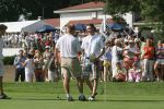Molenschot, 22 Juli 2006
Golfclub Toxandria, Internationaal Golftoernooi Riverwoods 
Winnaar Tim Sluiter op de green van hole 18