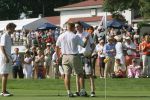 Molenschot, 22 Juli 2006
Golfclub Toxandria, Internationaal Golftoernooi Riverwoods 
Winnaar Tim Sluiter op de green van hole 18