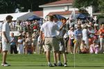 Molenschot, 22 Juli 2006
Golfclub Toxandria, Internationaal Golftoernooi Riverwoods 
Winnaar Tim Sluiter op de green van hole 18 maakt zijn birdieput