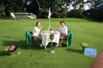 Molenschot, 22 Juli 2006
Golfclub Toxandria, Internationaal Golftoernooi Riverwoods 
Tim Sluiter en Christel Boeljon samen op de green van 18 voor de traditionele lunch voor de winnaars