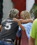 Bloemendaag 22 juli 2006
Optreden Hudson 5 met als zanger Chris Zegers bij Woodstock.
  Wendy v Dijk en Chris