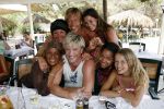 Ibiza 27 juli 2006
 Wim Kieft met dochters vriendin Jose Hoebee   Patty Brard en vriend  op Ibiza.