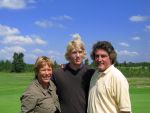 Halfweg, 5 Augustus 2006
Tweede ronde NK Strokeplay Heren op golfbaan 
Wouter de Vries met zijn ouders