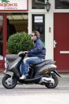 Amsterdam 17 mei 2006
Winston Gerschtanowitz op zijn vespa scooter.