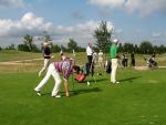Halfweg, 5 Augustus 2006
Tweede ronde NK Strokeplay Heren op golfbaan 
Tim Sluiter op de eerste Tee samen met Wouter de Vries en Sander v Duijn