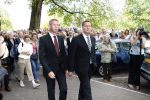 Amsterdam 23 augustus  2007
Begrafenis Jos Brink in Carre de Duif en de Oosterbegraafplaats. Albert Verlinde met zijn vriend Onno Hoes