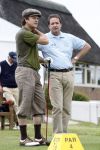Zandvoort 18 augustus 2007
Beau v Erven Dorens met korte broek en pet golfend  tijdens Charity challenge tijdens KLM open.