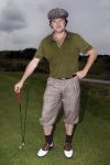 Zandvoort 18 augustus 2007
Beau v Erven Dorens met korte broek en pet golfend  tijdens Charity challenge tijdens KLM open.