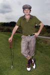 Zandvoort 18 augustus 2007
Beau v Erven Dorens met korte broek en pet golfend  tijdens Charity challenge tijdens KLM open.